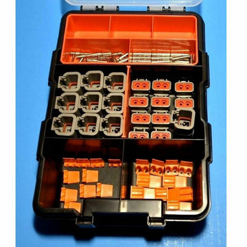 DEUTSCH 80 PCS DTP 2-Pin Connectors Kit, 12-14AWG Closed Barrel Contacts