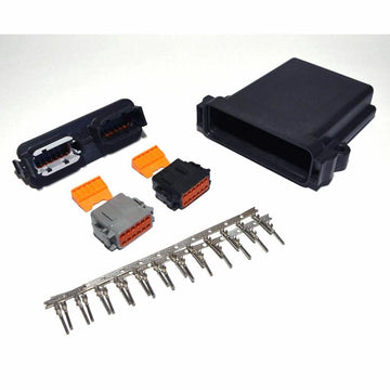 Deutsch DTM 2x12-Pin PCB Enclosure Kit, 20AWG Open Barrel Contacts
