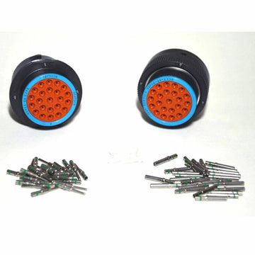 Deutsch HDP20 23-Pin Bulkhead Connector kit, 14-16AWG Closed Barrel Contacts (NO RING)
