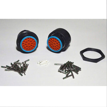 Deutsch HDP20 23-Pin Bulkhead Connector & RING kit, 14-16AWG Closed Barrel Contacts