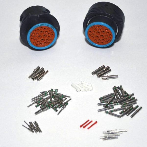 Deutsch HDP20 29-Pin Bulkhead Connector kit, 12, 14 & 20AWG Closed Barrel Contacts (NO RING)