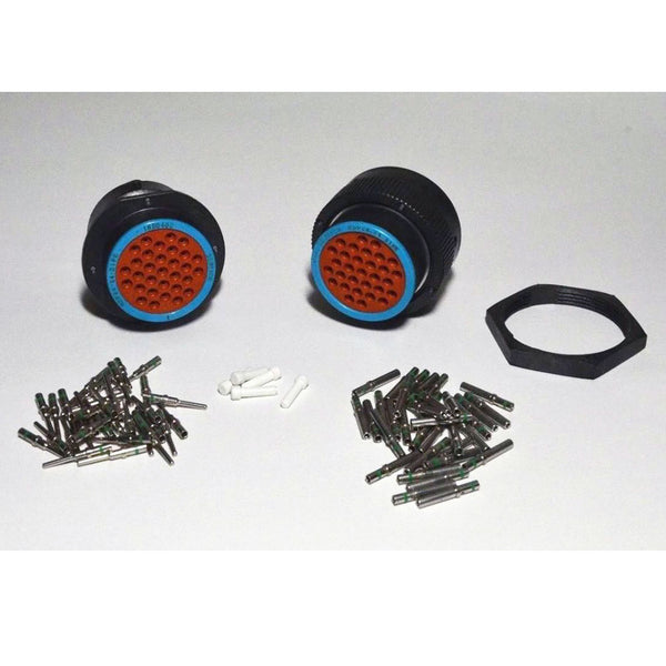 Deutsch HDP20 31-Pin Bulkhead Connector & RING kit, 14-16AWG Closed Barrel Contacts