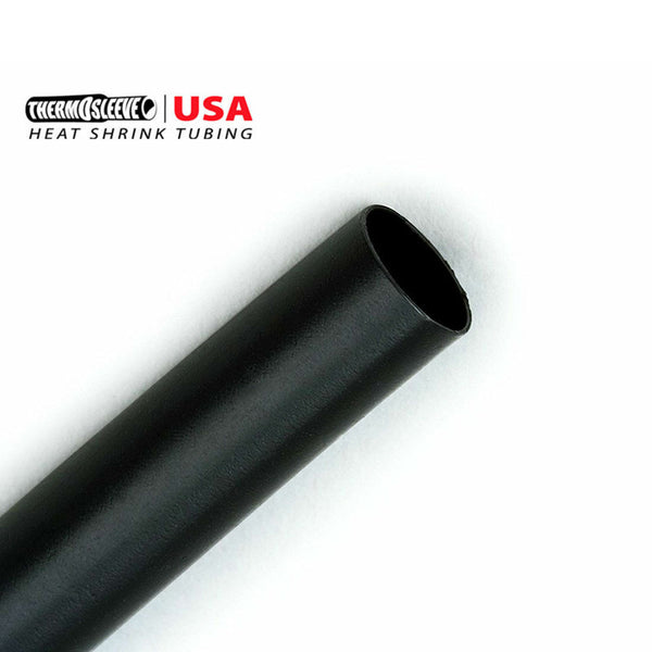 THERMOSLEEVE HST364BK HEAT SHRINK 100FT REEL BLACK 1/16", 20 Ft